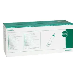 Omnifix Wegwerpspuiten 20 ml Luer Slot centrisch 20 ml | Luer Slot, 3-delig, steriel